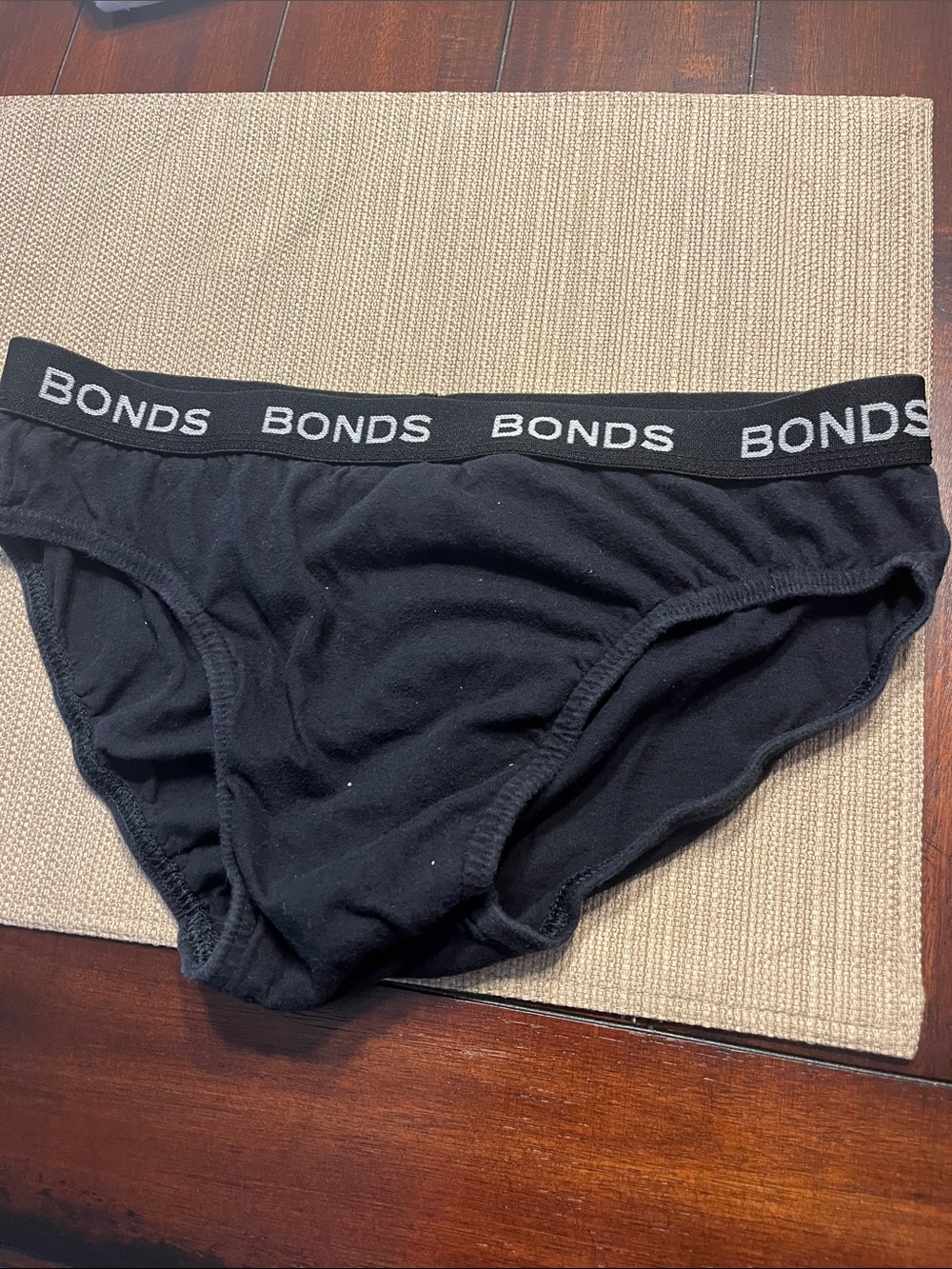 Classic black Bonds Black Logo Waist Bikini Briefs
